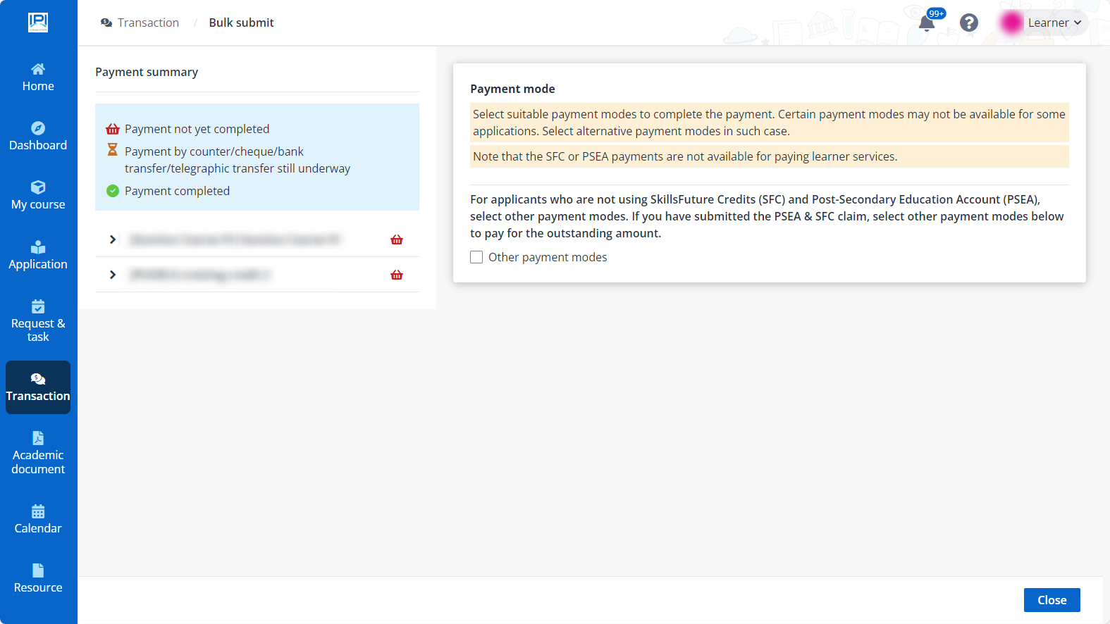 Make batch payment.