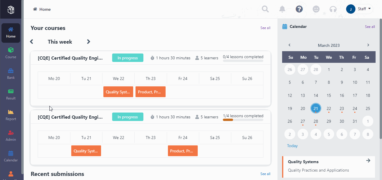 Mark and publish final course grades.