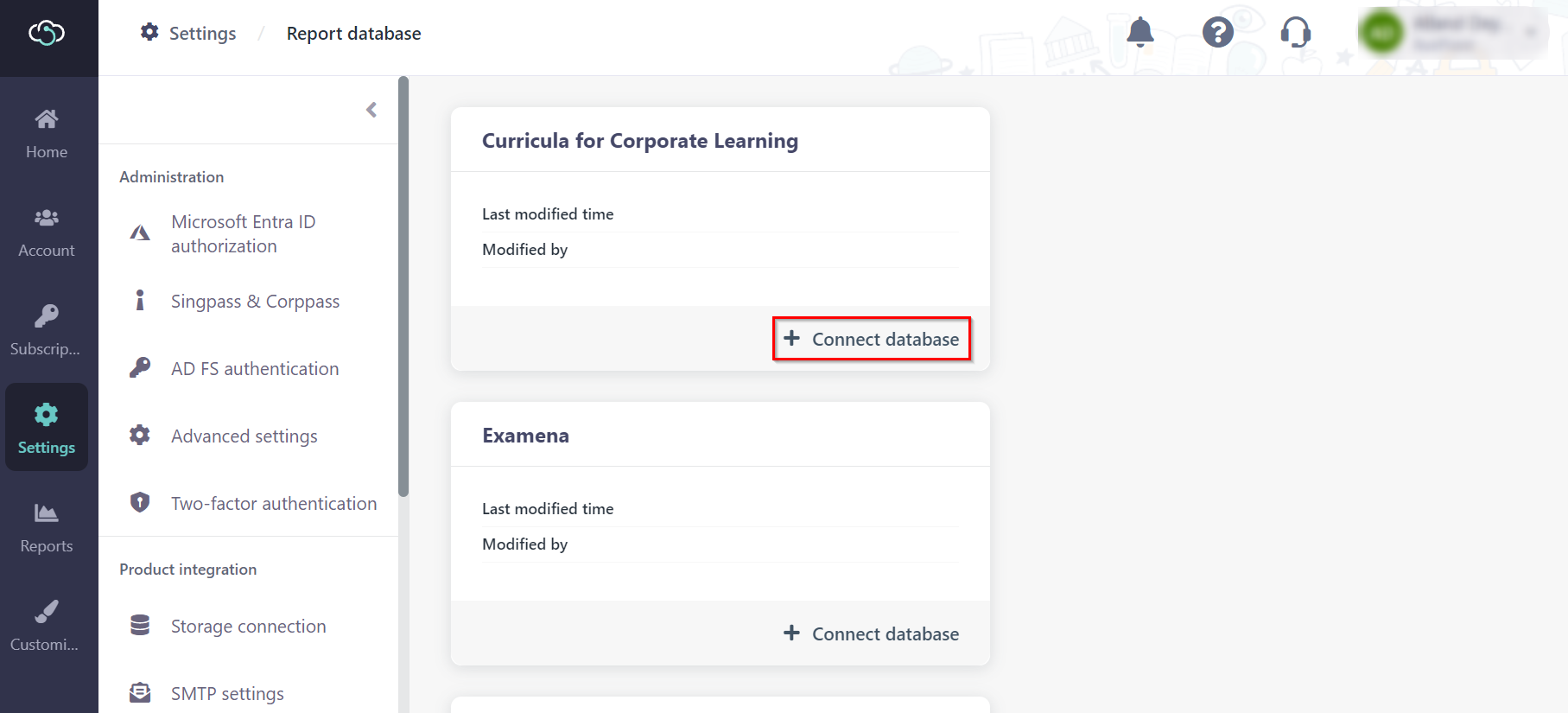 Connect database.