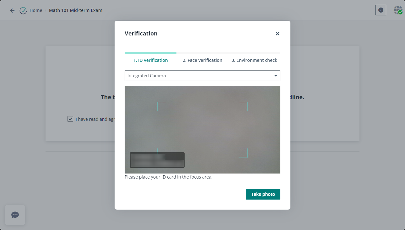 ID verification step.