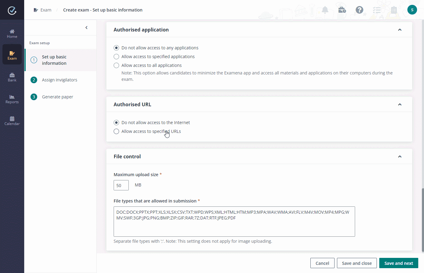 Add authorised addresses via Examena app. Add authorised addresses via Examena app.