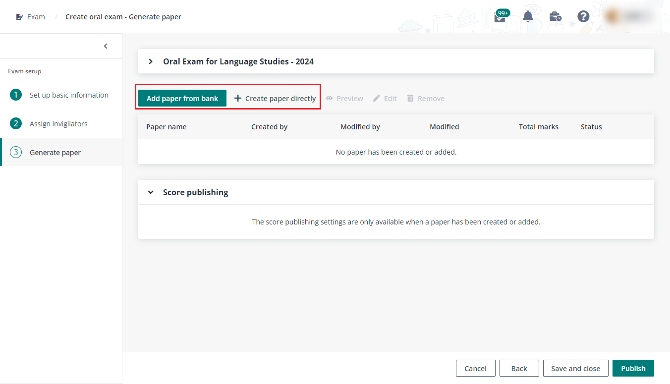 Two methods to generate a paper.