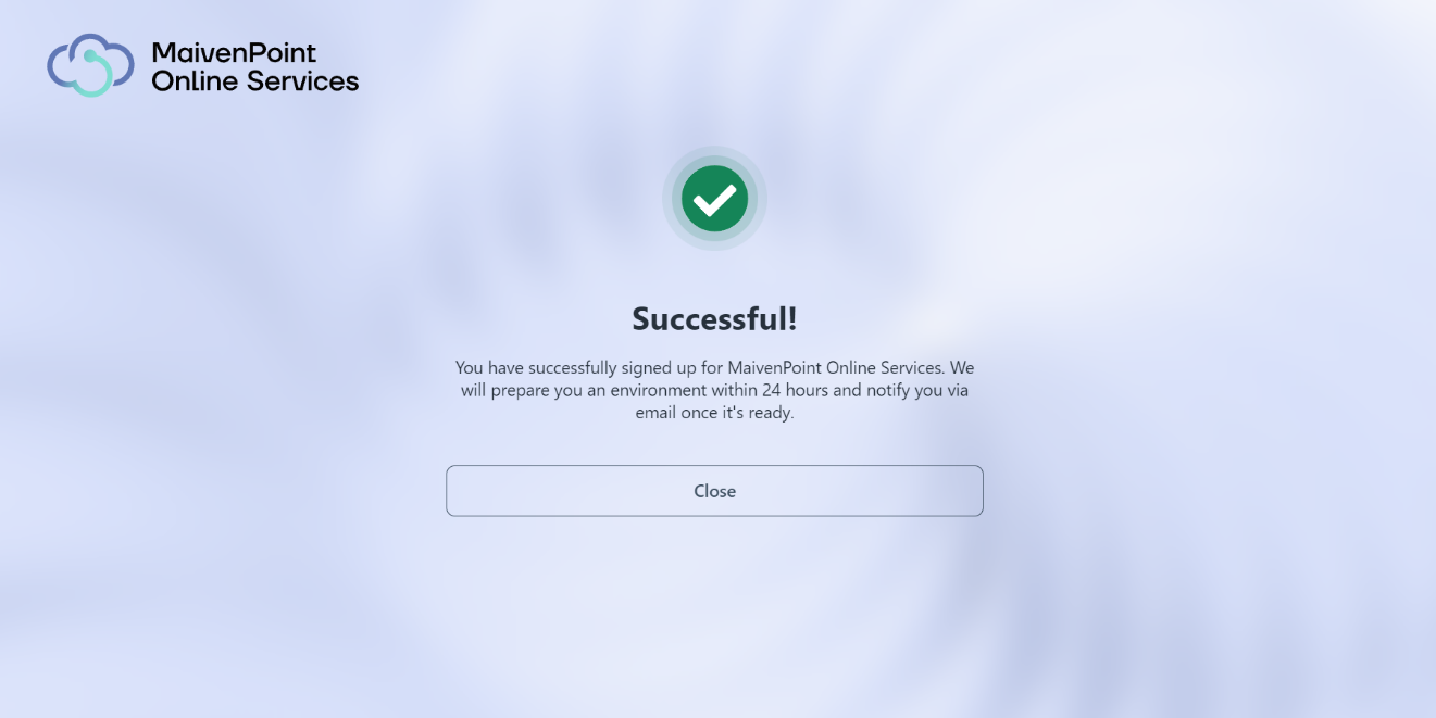 Successfully submitted the request.