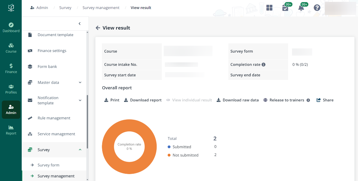 View result.