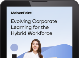 Evolving Corporate Learning for the Hybrid Workforce e Book Tablet Cover