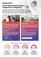 2-Year Work-Study Master’s Programme in Singapore