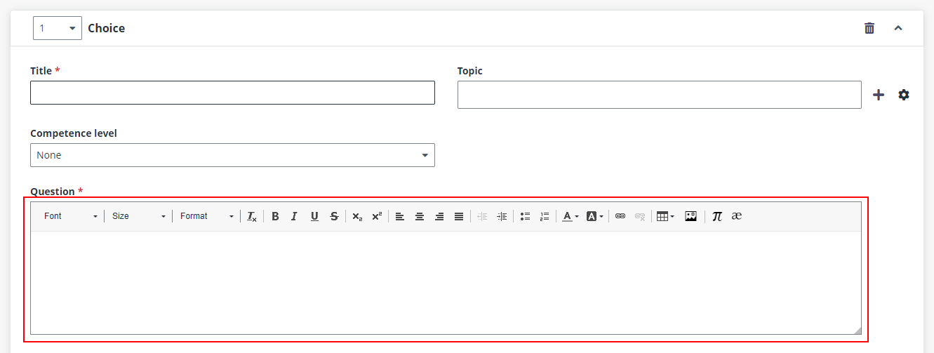 The rich text editor.