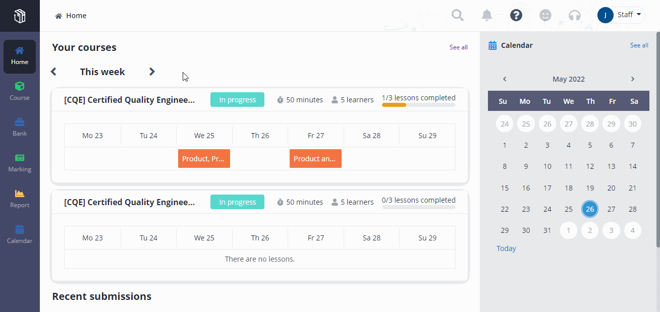 Import a quiz from a QTI package.